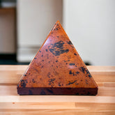Mahagony obsidian Pyramid ( 2 inch )
